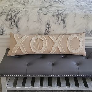 XOXO throw pillow